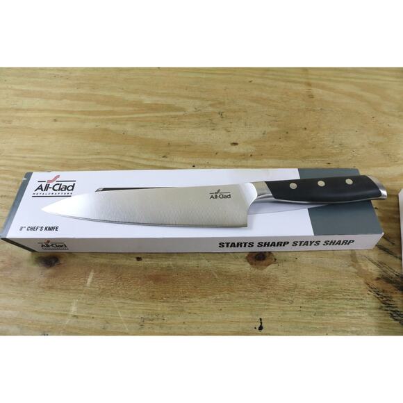New ALL Clad Stainless Steel Chef's Knife 8" Universal - Picture 2 of 10